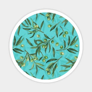 Olive branches watercolor Magnet